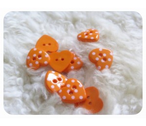 Knöpfe - Herz gepunktete